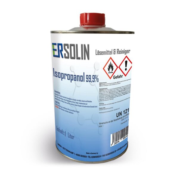 Isopropanol 99,9% 1L Dose IPA sehr ergiebig Entfetter Reiniger auch 3L 5L 10L