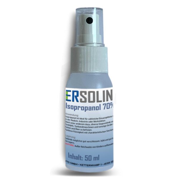 Isopropanol 70%  50ml sehr ergiebig IPA Entfetter Reiniger in Sprühflasche