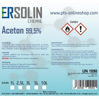 Aceton 99,5% 1 L Blechdose Reiniger Entfetter Lösemittel Lackentferner sehr ergiebig