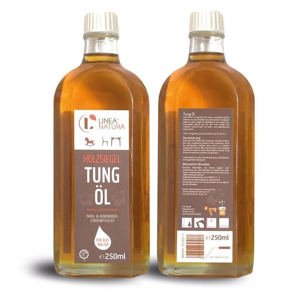 LINEA NATURA® Tungöl | chinesisches reines Holzöl | Holzschutz 250ml