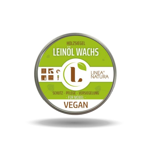 Leinöl Wachs Vegan | Möbelwachs Holzpflege Möbelpflege Politur 200ml