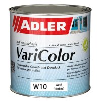 Adler Varicolor W10 | Universeller matter Grund- und Decklack | Weiß - tönbar