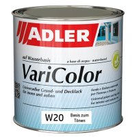 Adler Varicolor W20 | Universeller matter Grund- und Decklack | Basis zum Tönen 750ml