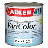 Adler Varicolor Klarlack Farblos matt | Acryllack für Außen und Innen