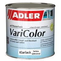 Adler Varicolor Klarlack Farblos glänzend  | Acryllack für Außen und Innen