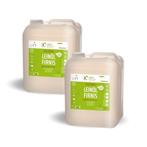 Linea Natura Leinöl-Firnis 2x5 Liter | 10 Liter