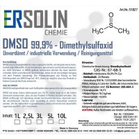 DMSO 99,9% - Dimethylsulfoxid | Unverdünnt