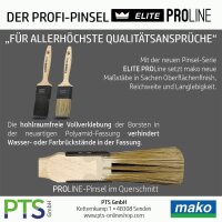 Mako Elite PROLINE Lasur Flachpinsel | Malerpinsel | Lasurpinsel | 70 mm