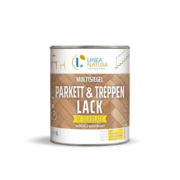 LINEA NATURA® Parkett- und Treppenlack | 1K Klarlack | Versiegelungslack