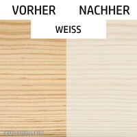 Holzlack Lasur | Möbel | Parkett u.- Treppen im Innenbereich 2,5 L weiß