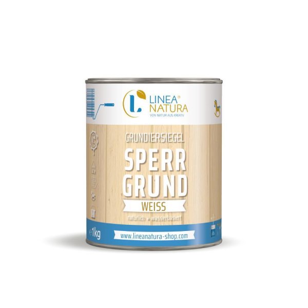 LINEA NATURA® Grundiersiegel Sperrgrund - weiß lasierend | Isoliergrund | Holzlack | zum Isolieren von inhaltsstoffreichen Hölzern