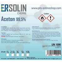 Aceton 99,5% 2x1 L Blechdose Reiniger Entfetter Lösemittel Lackentferner sehr ergiebig