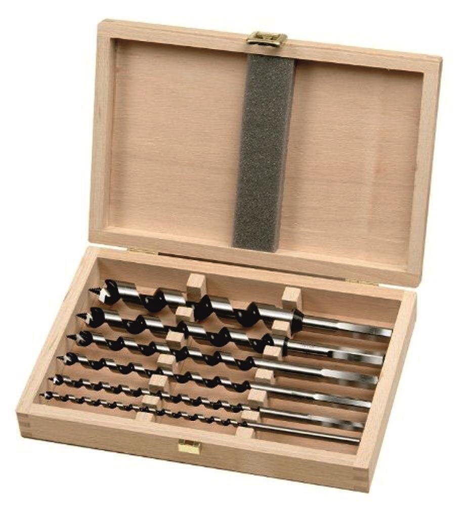 Produktbild von FAMAG Schlangenbohrer Lewis-Set – 8-teilig Im Holzkasten, Für Holzbearbeitung, NEU