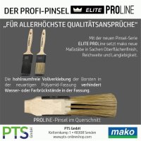 Mako Elite PROLINE Lack-Flächentreicher Lackpinsel Malerpinsel Pinsel 100-120mm