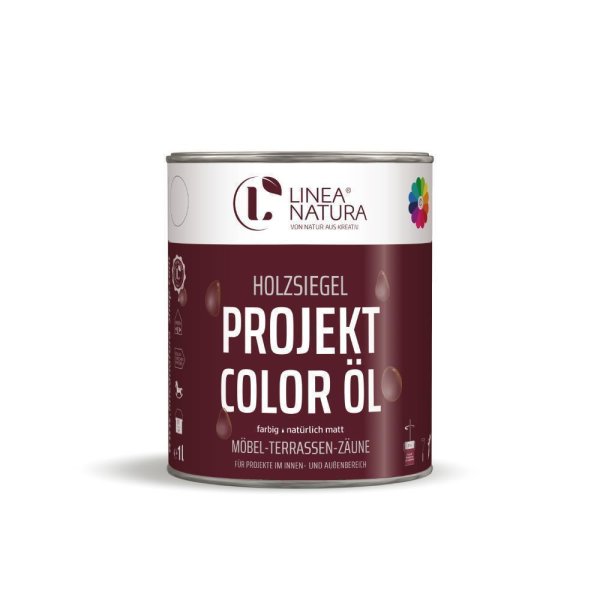 LINEA NATURA® Projekt Color Öl | Hartöl Color 1L Wildeiche grau