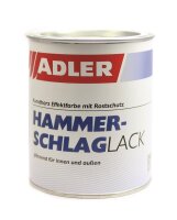 Hammerschlaglack - Glänzender, thixotroper Effektlack auf Alkydharzbasis mit Rostschutz 750ml | brillantblau