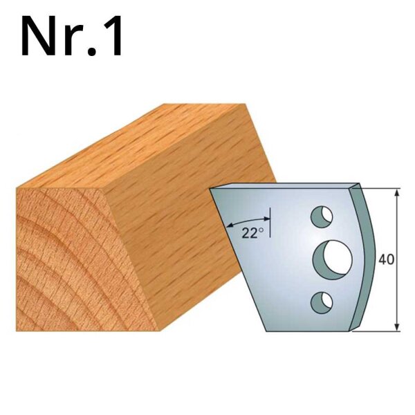 2x Profilmesser Nr.1