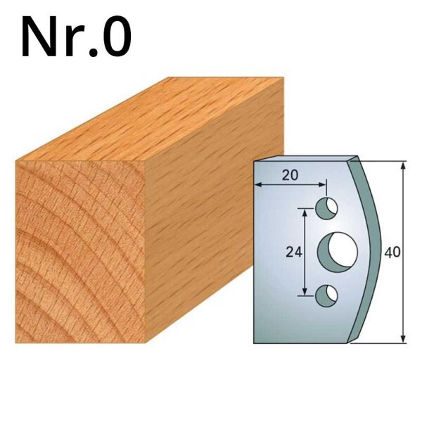 2x Profilmesser Nr.0