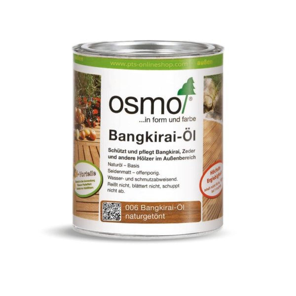 Osmo Bangkirai-Öl naturgetönt seidenmatt