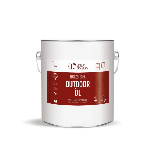 LINEA NATURA® - Outdoor Öl | Terassenöl | Gartenmöbel Öl | Teaköl | Bangkirai Öl | Hartholz Öl 5L
