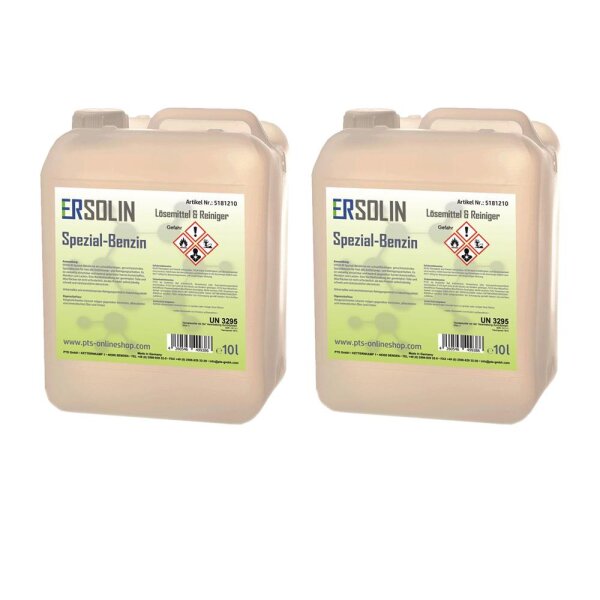 Spezial-Benzin 2x10 L Waschbenzin Reinigungsbenzin Spezialreiniger sehr ergiebig