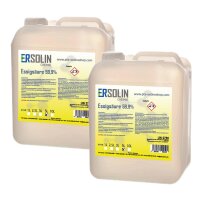 Essigsäure 59,9% 2x5 L Entkalker Reiniger technische Qualität
