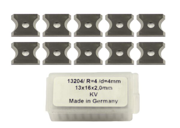 10 Stück Wendeschneidplatten HW/HM 13x16x2mm Z2