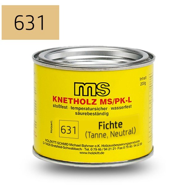 Knetholz MS / PK-L 200g Fichte (Tanne, Neutral)