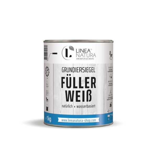 Grundiersiegel Füller Weiß | Grundierung | 1K Wasserfüller 1 kg